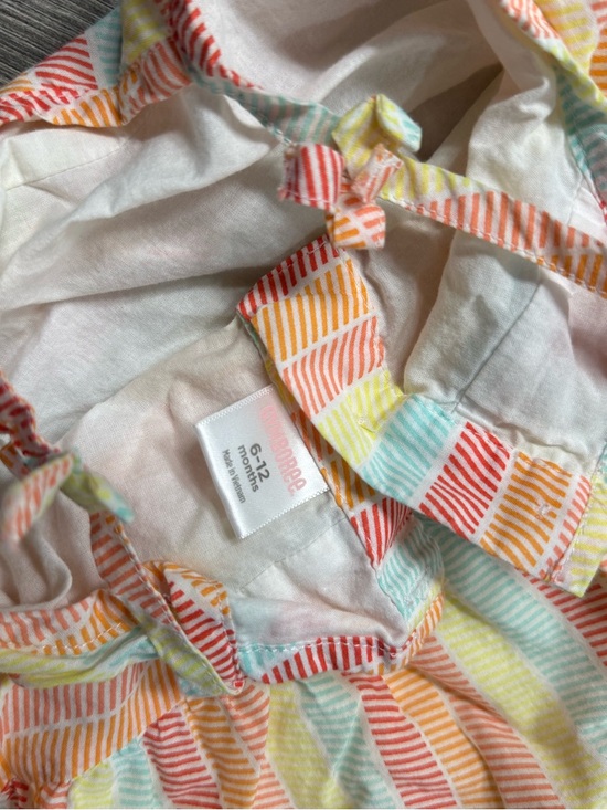 Gymboree Girls Lot of 3 dresses 6-12 mos Sleeveless/Cap Sleeve Spring - Picture 10 of 10